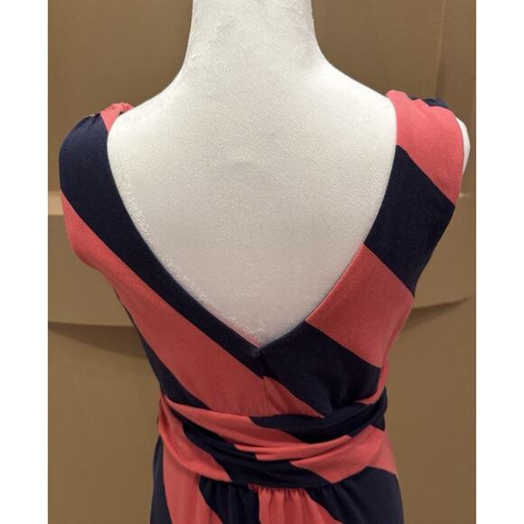 Lilly Pulitzer Sloane Maxi Dress, Pink/Navy Stripe Size M - Picture 4 of 8